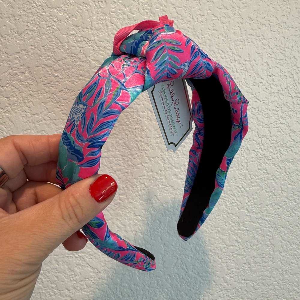 Lilly Pulitzer NWT Pink and Blue Knotted Headband